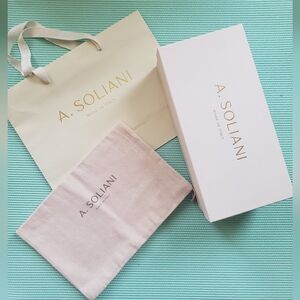 A. SOLIANI Shoe Box, Dust Bag & Paper Bag Made in Italy